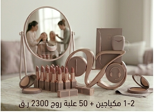 Makeup sets + 50 lipstick cases