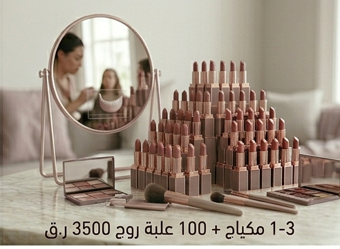 3 makeup sets + 100 lipstick cases